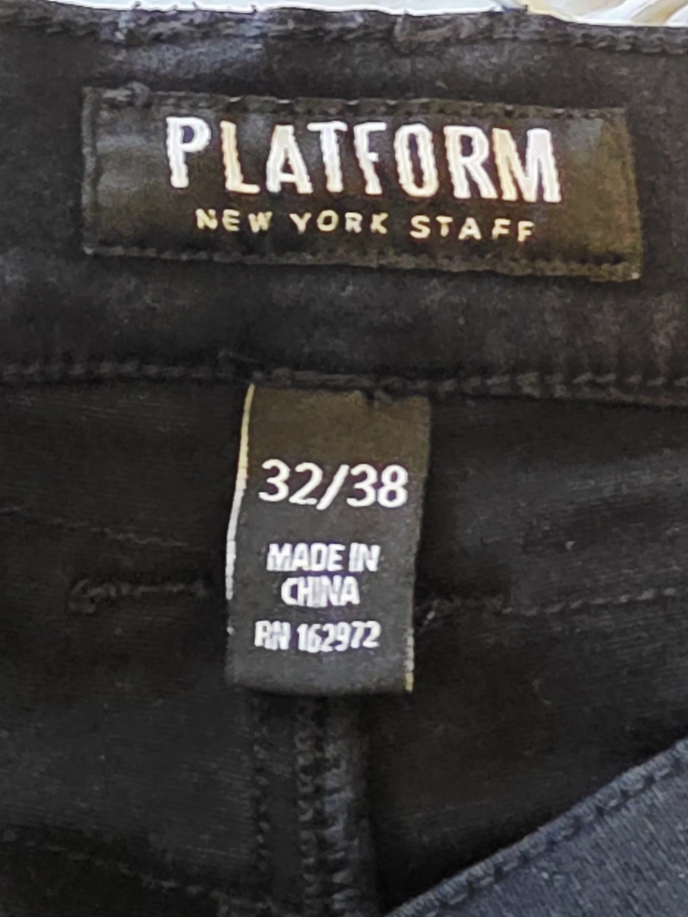 Platform New York Staff Distressed Black 32x38 Jeans - Picture 8 of 8